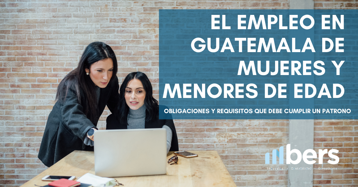 el empleo en guatemala de mujeres y menores de edad